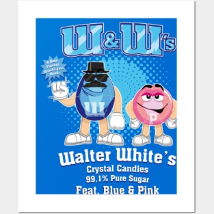 W&W's Crystal Candy Fet. Blue and Pink Posters and Art